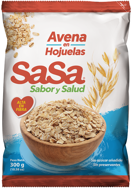 Empaque Avena en Hojuelas SaSa 300g