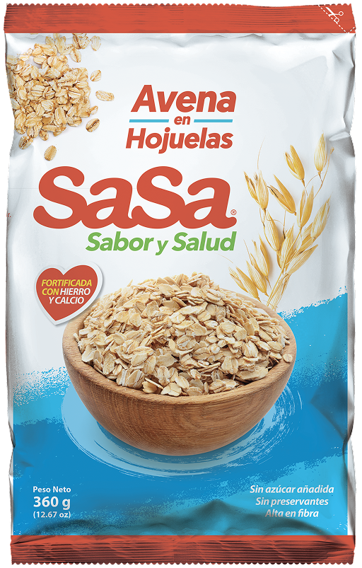 Empaque Avena en Hojuelas SaSa 360g