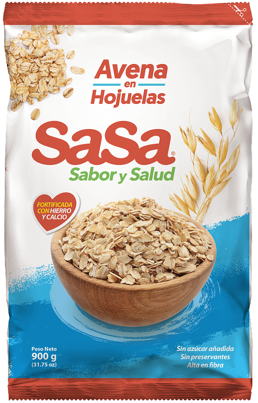 Empaque Avena en Hojuelas SaSa 900g