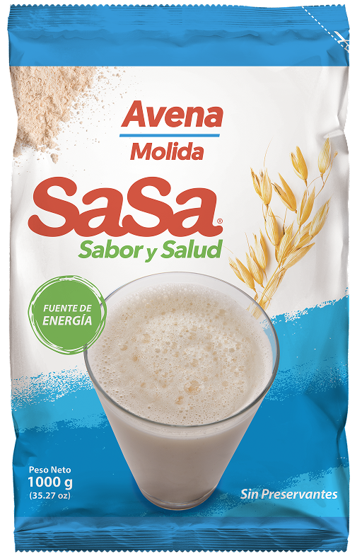Empaque Avena Molida SaSa 1000g Marca SaSa de Café Soluble S.A.
