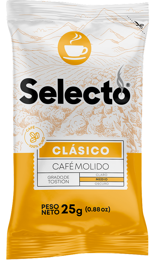 Empaque Café Selecto Clásico 25g