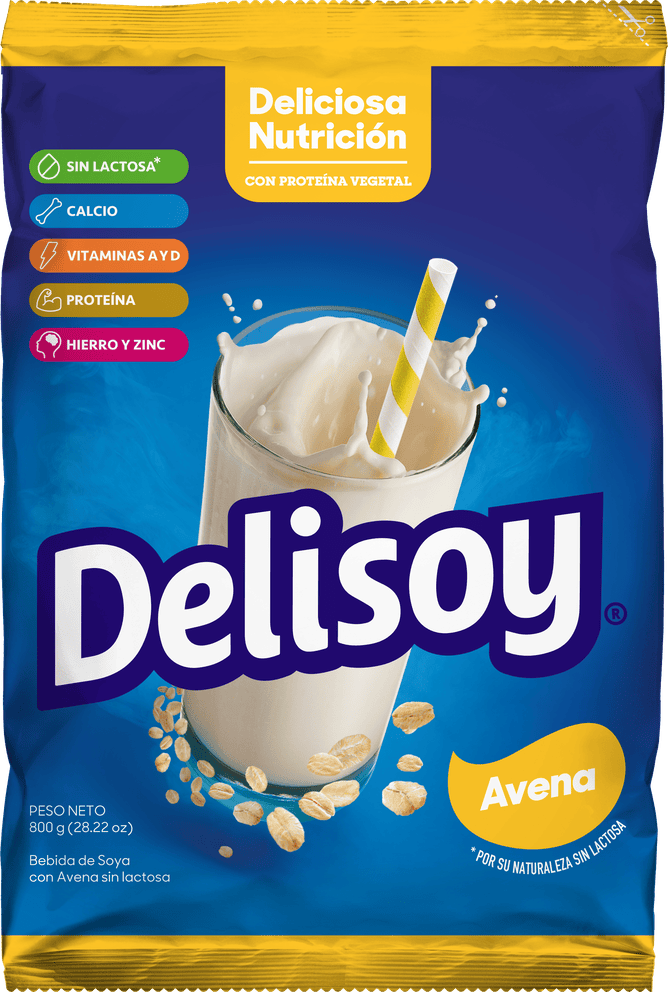 Empaque Delisoy Avena 800g