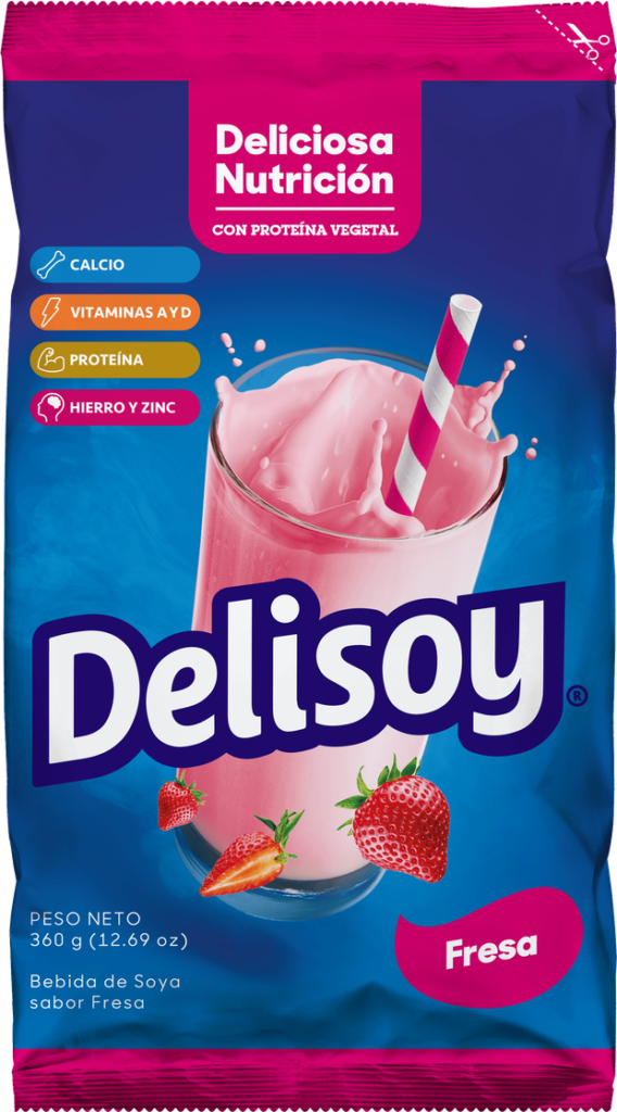 Empaque Delisoy Fresa 360g