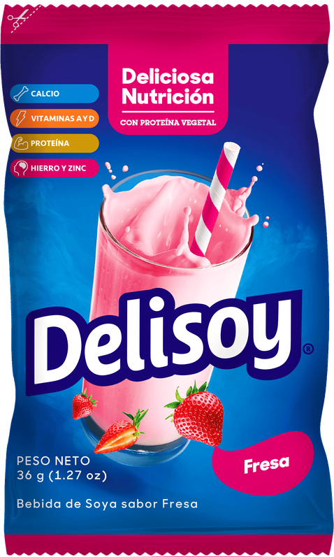 Empaque Delisoy Fresa 36g