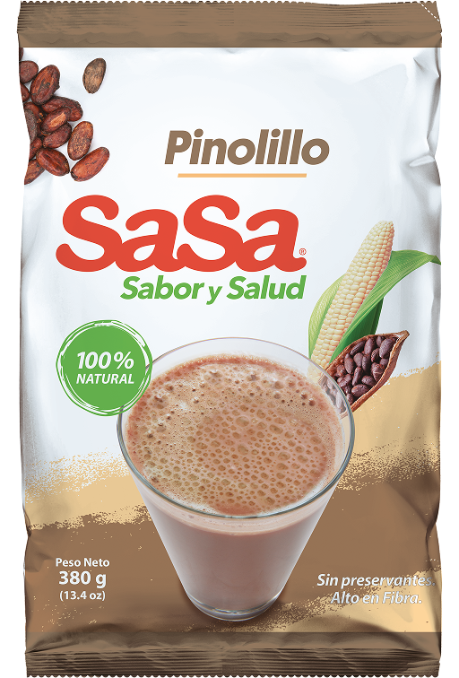 Empaque Pinolillo SaSa 380g Marca SaSa de Café Soluble S.A.